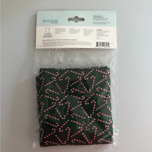 Boomer naturals Neck Gaiter Christmas Candy Canes For Men And Women Size L/XL - Picture 5 of 5